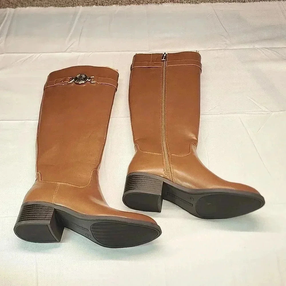 Tommy Hilfiger Dezy knee high boot women size 6 M brown nwob - Picture 5 of 10